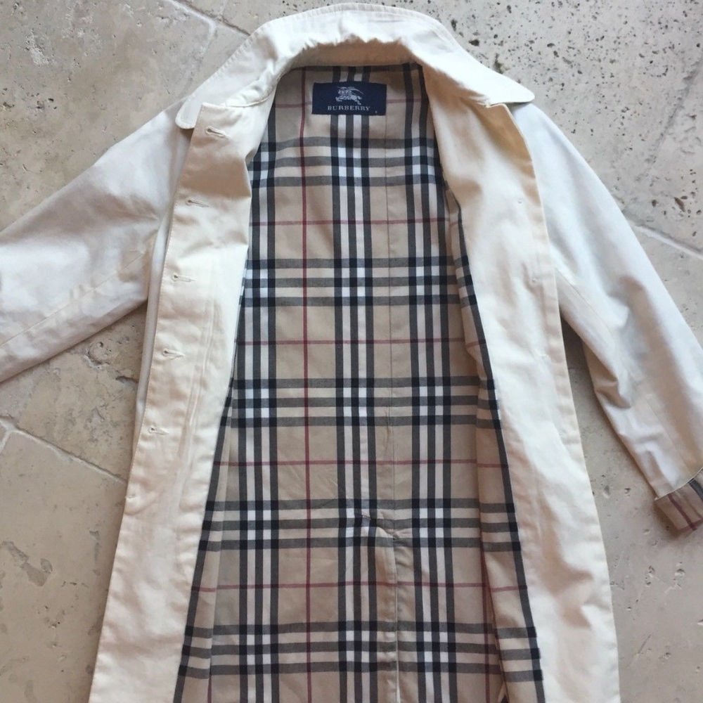 Burberry Coat Girls Authentic Sz 8 - Picture 1 of 8